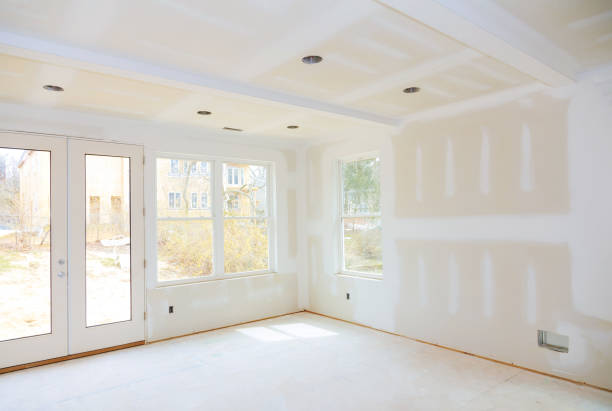 Construction building industry new home construction interior drywall tape a new home before installing